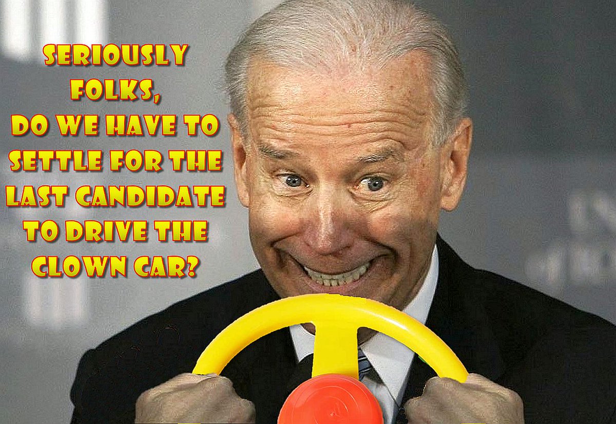 The main clown show event: Biden Vs Sanders Vs. Harris