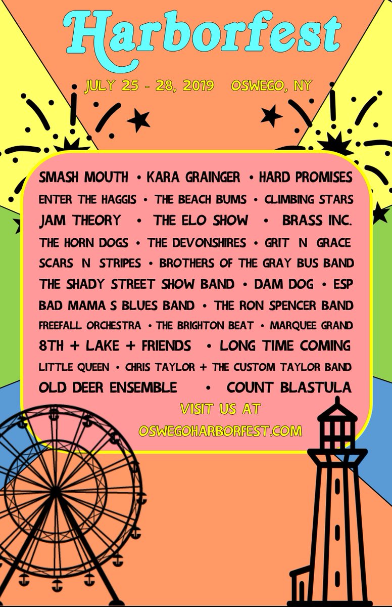 The #Harborfest2019 lineup poster is here ⛵️🎡