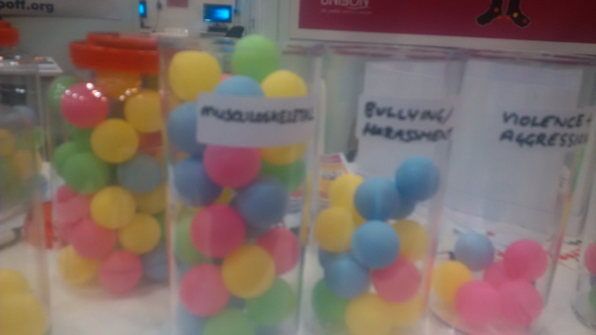 UNISON_HS's tweet photo. This how many people at #undc19 have work related musculoskeletal disorders. They have shared their pain, you tell us about yours @hazardscampaign @unisontweets https://t.co/lBz0dKF4yR