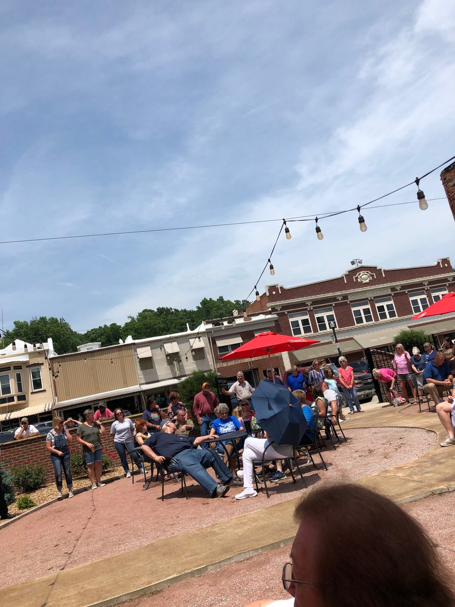 The sun was finally shining and a Great crowd for <a href="/RoyBlunt/">Senator Roy Blunt</a> in Chariton Co - Brunswick Mo for encouragement to flood victims and recovery work. #brunswickstrong