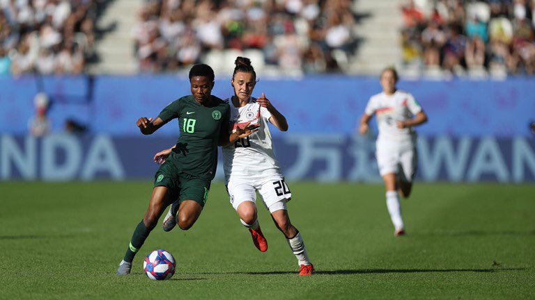 AthensWFS's tweet photo. The 1st match of the FIFA Women's World Cup France 2019™ Round of 16 is in the books! Germany defeats Nigeria 3-0! Highlights from https://t.co/yM0f02jqXE: https://t.co/0ThP8wZc3n https://t.co/0ThP8wZc3n #knockoutphase #GERNIG #FIFAWomensWorldCup #FIFAWWC2019 #FIFAWWC #AthensWFS https://t.co/aoegnxQNqS