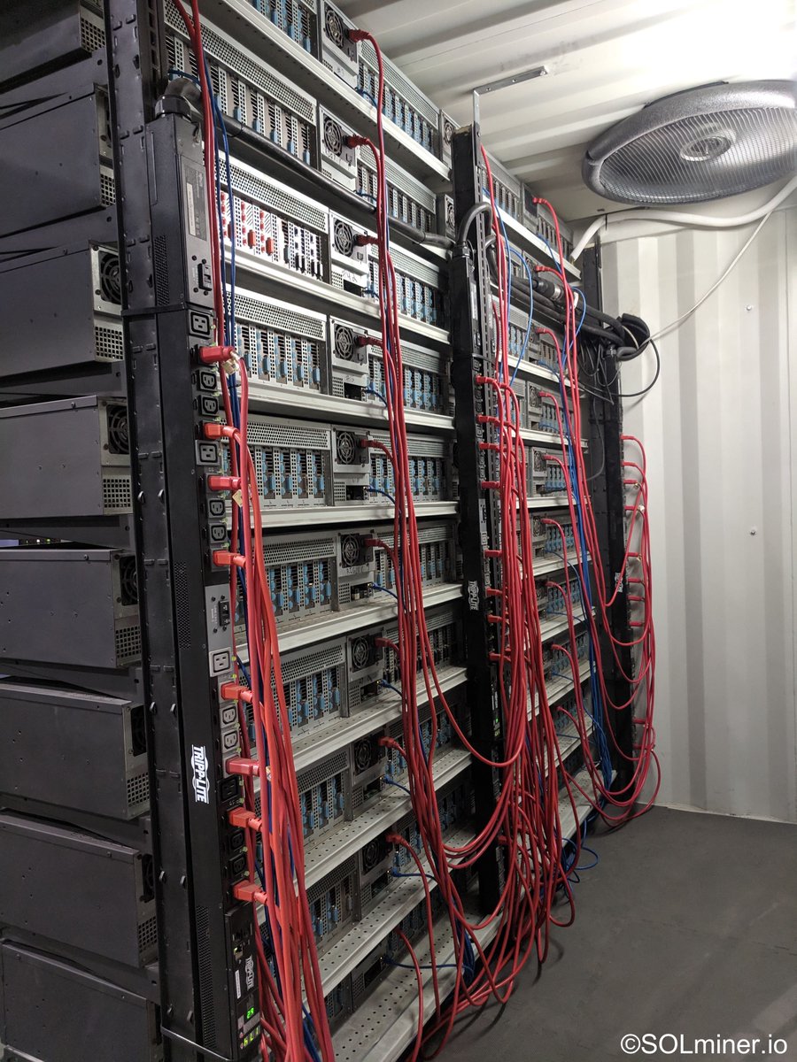 SolminerI's tweet photo. More hashing power equals more income produced. Our GPU’s are overclocked with reduced voltage to create a higher hashing capability with reduced electricity costs compared to running GPU’s in their stock form.
https://t.co/rdzRinJzEl https://t.co/idJZ9dorNH