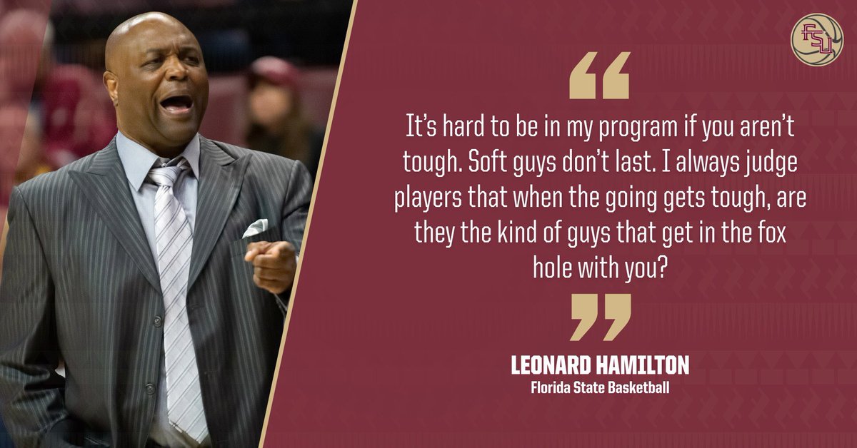 Soft guys don’t last. #Noles