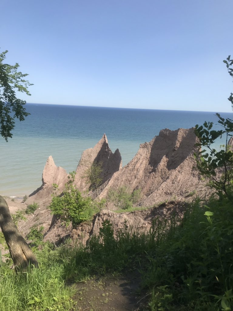 Beautiful day hiking Chimney Bluffs with fellow Master Teachers. Thank you! - get ur students out to enjoy our gorgeous state ❤️ #prideinourtribe <a href="/NYSMTP/">NYS Master Teacher Program</a>