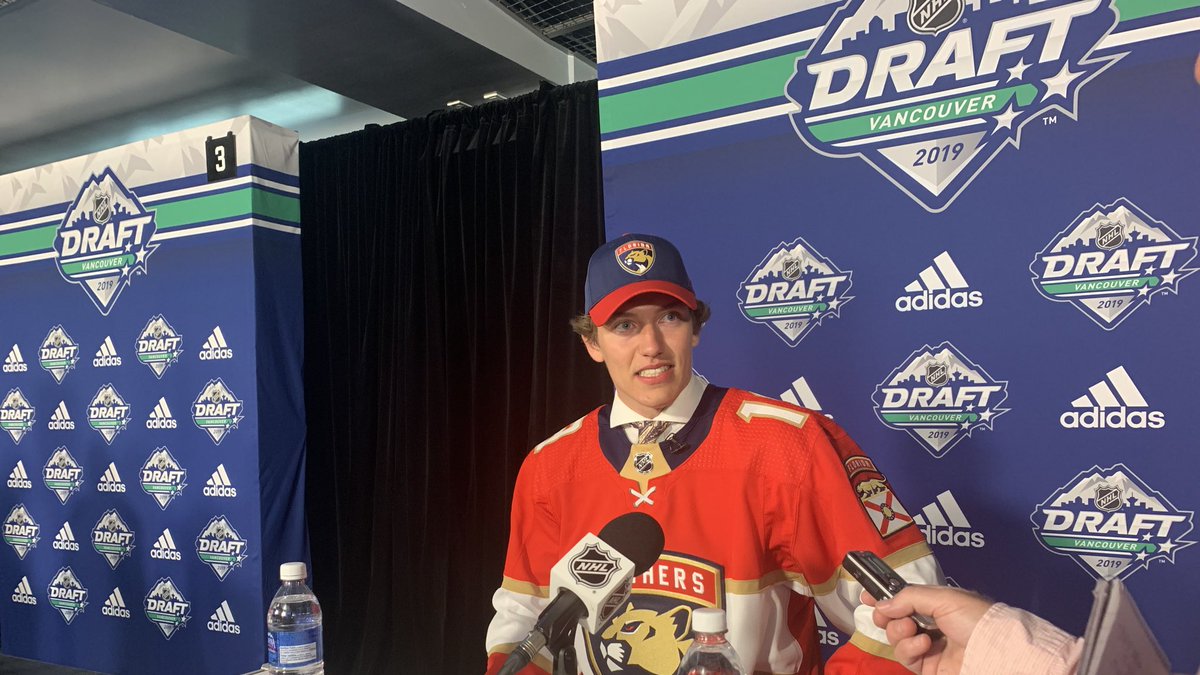 “It’s a lot of emotion. I’m really happy to be a Panther” - Carter Berger. #CatsDraft