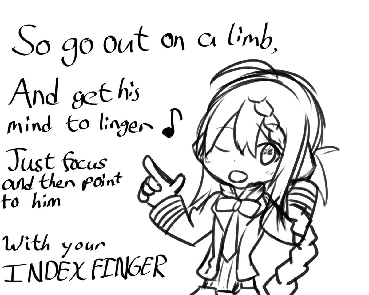 Luigi58546's tweet photo. 1bitHeart reminds me of the Phoenix Wright series which reminds me of Turnabout Musical.
So here's part of the lyrics from "The Objection Song" with Misane and Nanashi.

#1bitHeart https://t.co/YM02ltfCus