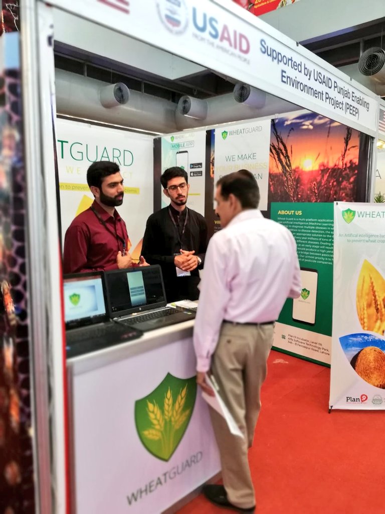 PITBIncubation's tweet photo. Wheat Guard of #Cycle13 is exhibiting their product today at Punjab Agriculture Expo 2019 which took place at the Expo Centre Lahore! https://t.co/zfZGISiDRP