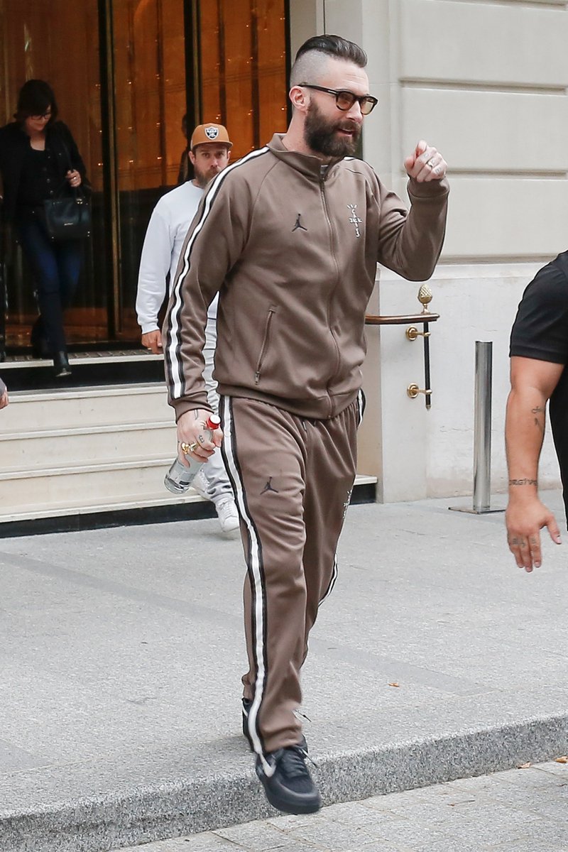 In Paris, <a href="/adamlevine/">Adam Levine</a> was photographed outside NRJ, check out the photos in the gallery teamshevine.com/photos/thumbna… #AdamLevine #Maroon5