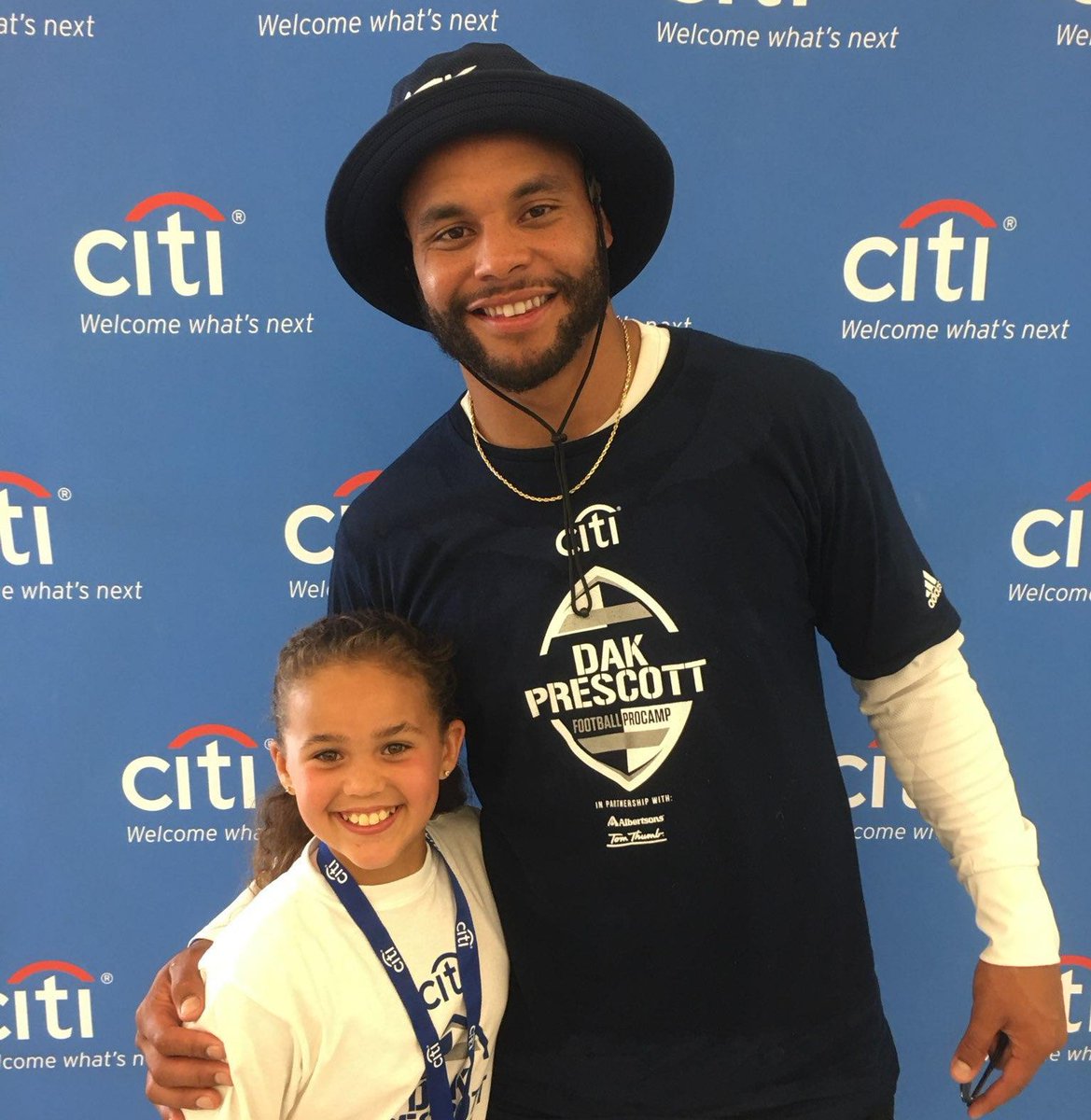 Thanks to @CitiBank for supporting my Football ProCamp! #CloserToPro
