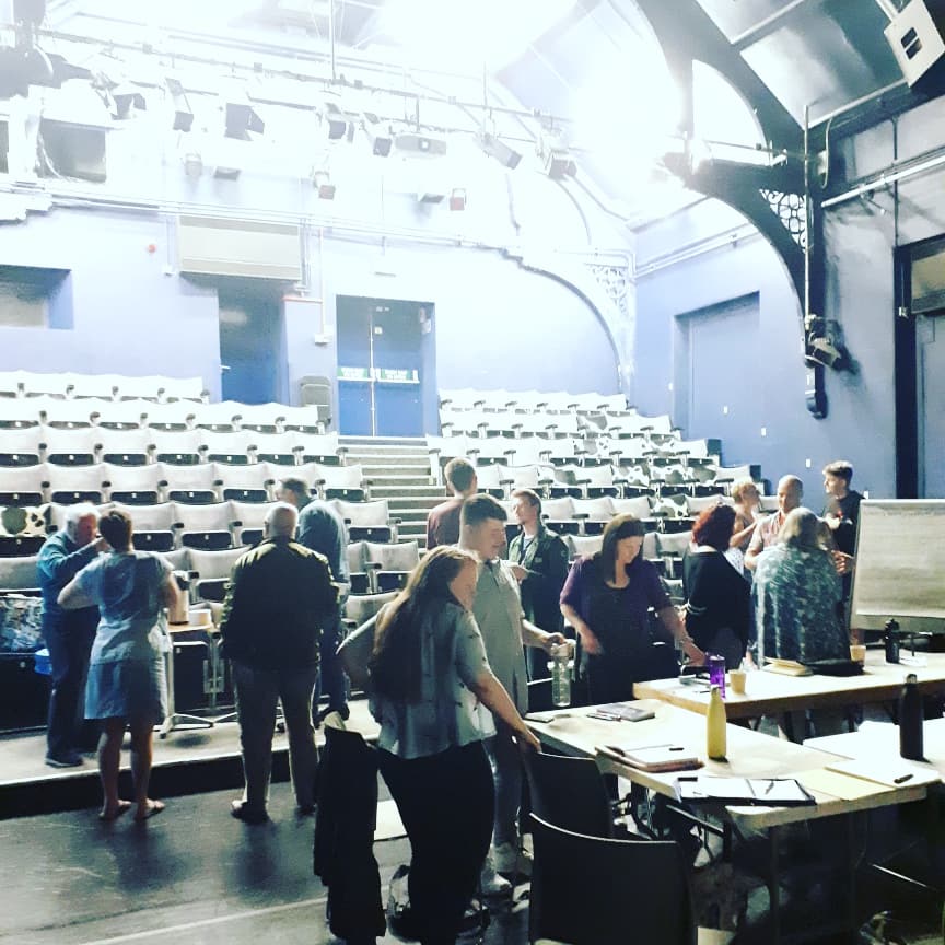 DownStageWrite1's tweet photo. Great workshop today led by the brilliant @DavidJohnLane with 15 writers from Devon and Cornwall looking at Playwriting from Research. Thanks to all. Look out for more workshops from us very soon! #playwriting #playwrights #workshops #downstagewrite #devon #cornwall https://t.co/zbaeyF6GbA