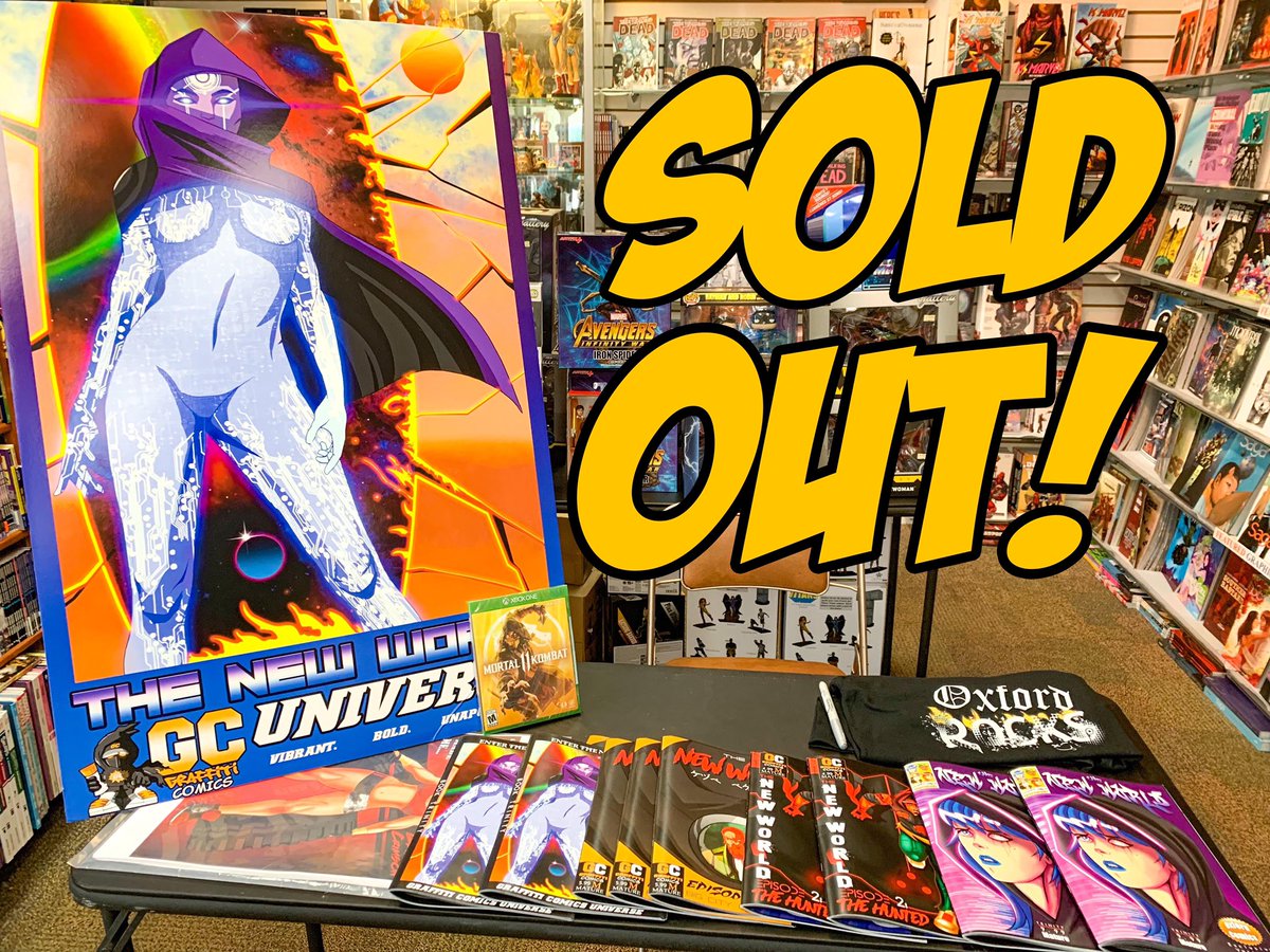 Tony_Grant_'s tweet photo. The Oxford Comic Book signing was EPIC! Our 4th straight sellout! Thank you comic fans! #thankyou #SOLDOUT #oxfordcomics #booksigning #success #grateful #ilovefans #imafan #comicbookauthor https://t.co/4KzFlGvpqJ