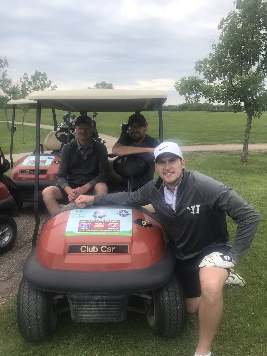 JuicerFalk's tweet photo. Shout out to @StickerGenius for designing and sponsoring the cart sponsor stickers for @EricFehr and I’s charity golf tournament! Thank you for your donation! https://t.co/LHuibDjCN6