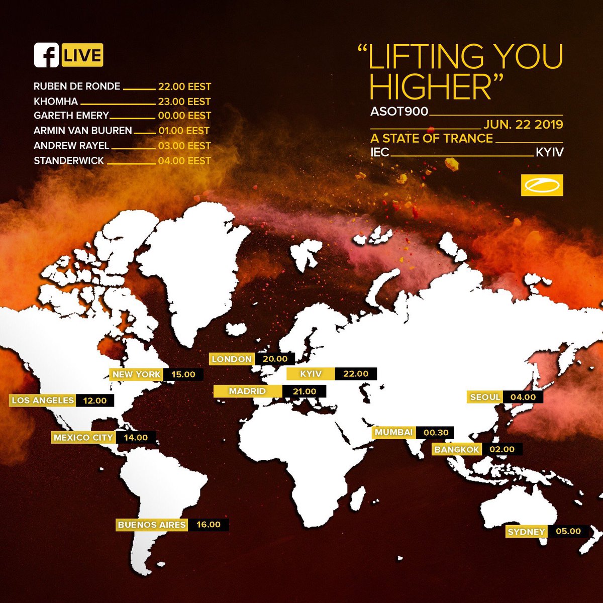 ASOTRussia's tweet image. Here is live broadcast from Kyiv celebrating #ASOT900 #ASOTKYIV 
facebook.com/astateoftrance/