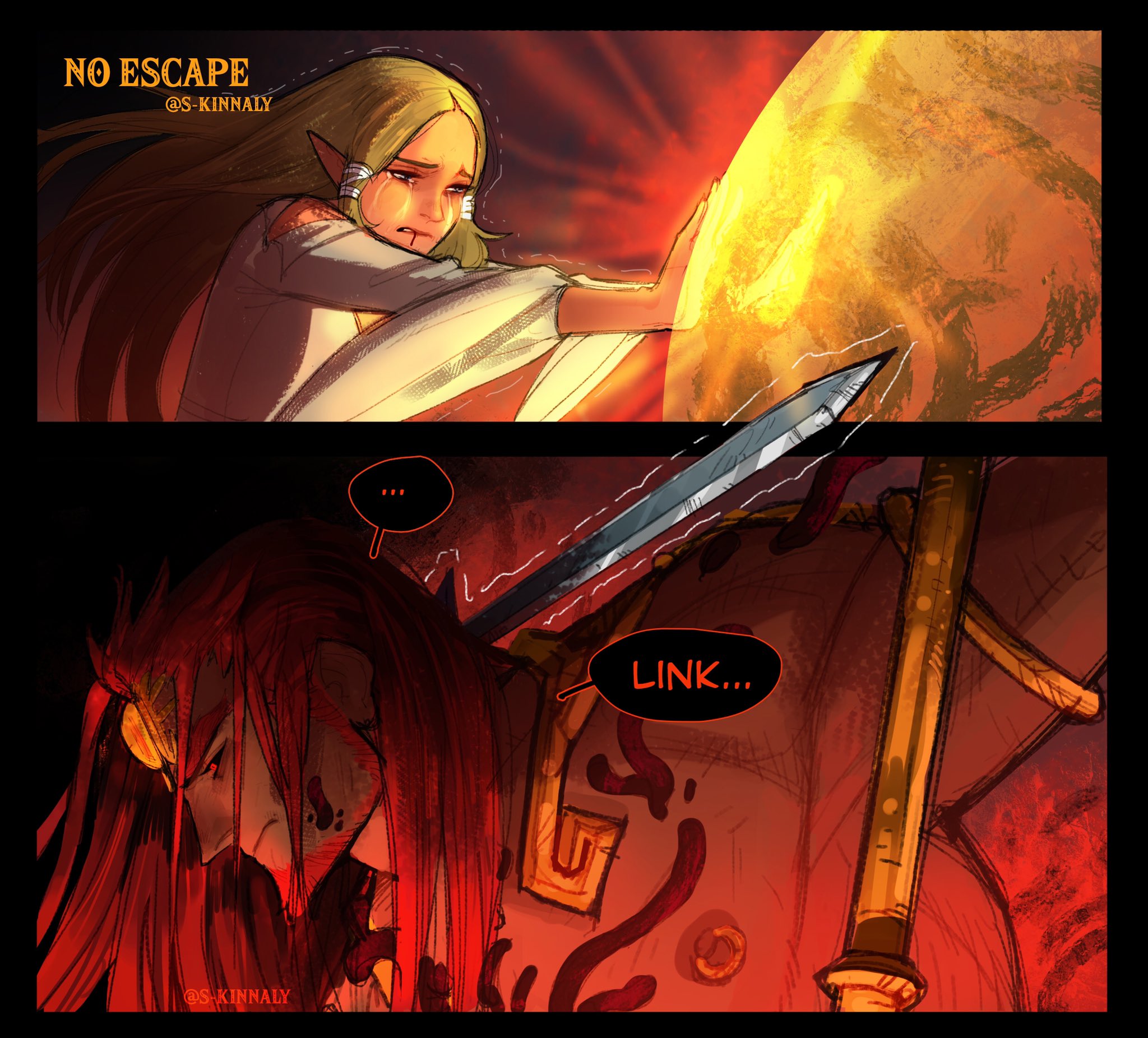  S Kinnaly On Twitter What Happens If Ganondorf Zelda And Link Were Friends At A Timeline 