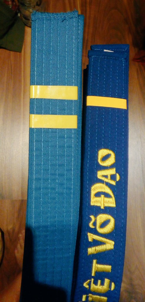 BessaVan's tweet photo. my partner and I passed our belt exam^^

it was hot, we sweated a lot, we were tired but we made it (:

#beltexam #passed #sweat #tired #hot #heat #martialarts #exhausted #pass #vovinam https://t.co/ypt5iVCNkS