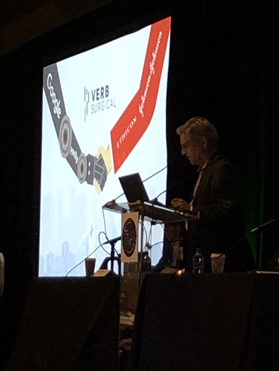 Verb Surgical (@verbsurgical) on Twitter photo Fred Moll, Chief Development Officer for <a href="/JNJMedDevices/">JNJMedDevices</a> and the founder of robotic surgery as we know it today, describes J&J’s vision for building out a Digital Surgery ecosystem at <a href="/socroboticsurg/">Society of Robotic Surgery | SRS</a> #SRS2019 Fred Moll, Chief Development Officer for <a href="/JNJMedDevices/">JNJMedDevices</a> and the founder of robotic surgery as we know it today, describes J&J’s vision for building out a Digital Surgery ecosystem at <a href="/socroboticsurg/">Society of Robotic Surgery | SRS</a> #SRS2019