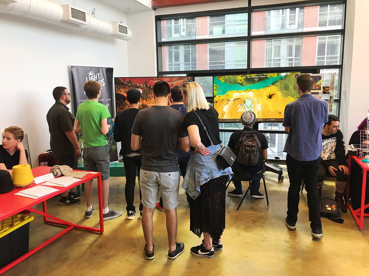 Out for Pride? Wandering #WestQueenWest in the sun? ☀️

We have cold drinks, AC and chill games, art and zines at <a href="/TOMediaArts/">TMAC</a>! 2.5 hours to go!