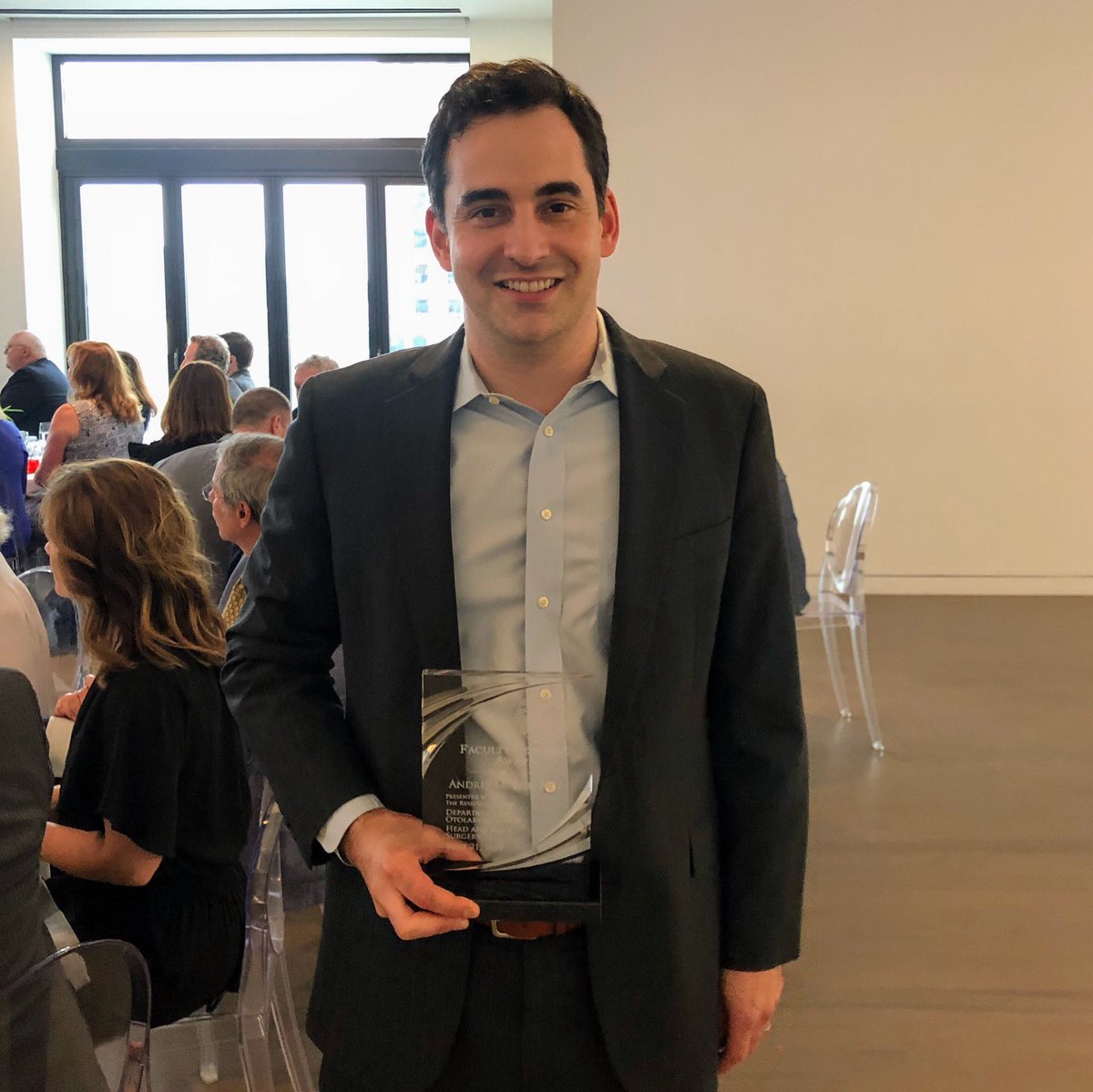 KU_ENT's tweet photo. 🥇Cheers to Andres Bur MD @drandresbur who was selected by our #residENTs for the Faculty Excellence in Teaching Award @KU_ENT 👏
#KUENTGradDay #ENTSurgery #ENT #MedEd https://t.co/JtMYUygEZt