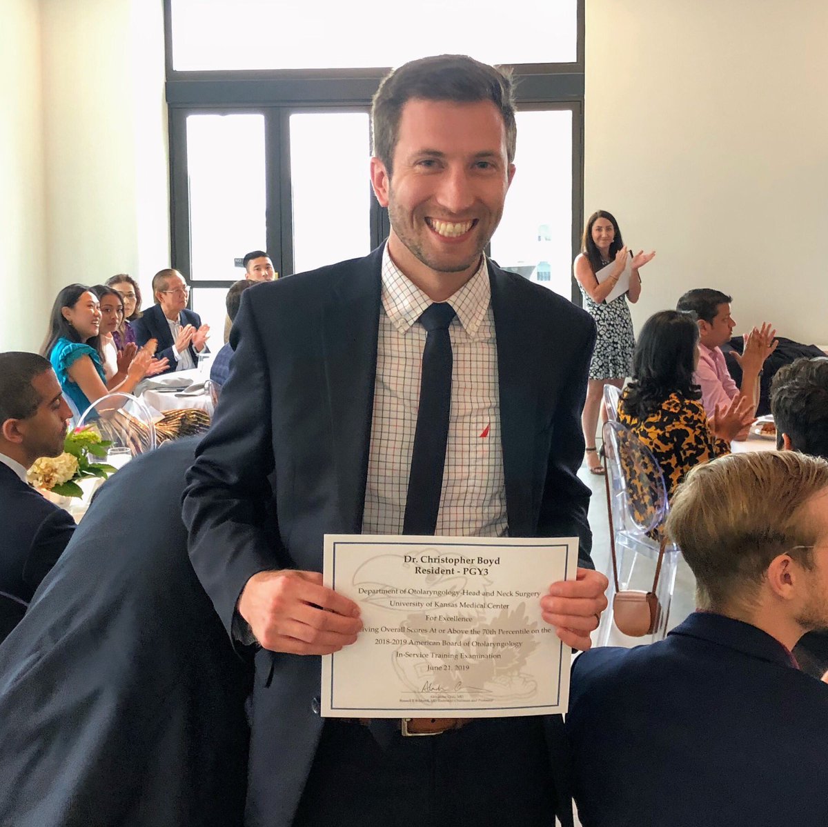 KU_ENT's tweet photo. 📚🌟Book awards for our @KU_ENT #ResidENTs who excelled on the in-service exam:
Christopher Boyd MD
John Flynn MD @JohnFlynnENT
Andrew Holcomb MD @AndrewJHolcomb
Heather Schopper MD
#KUENTGradDay #MedEd #ENTsurgery #MedEd #IAmOto https://t.co/nocvcaXyr7