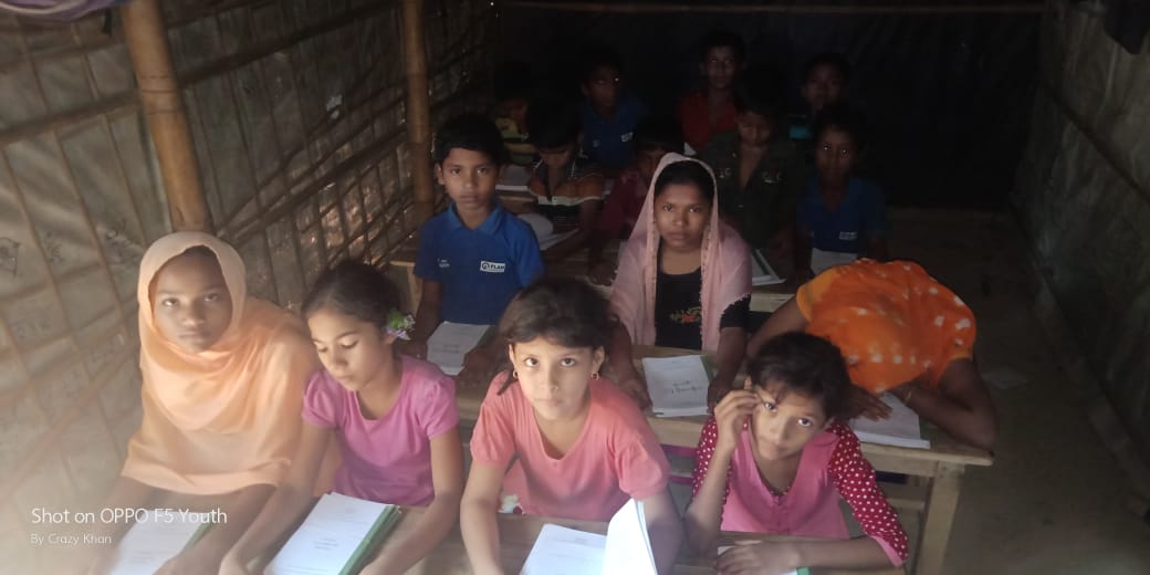 Students are so happy because of we afew students are getting this chance in the camps.This is not like any others Ngos schools in the camps. Its very helpful for us. Thank you @shafiur 
#We want Refugee rights #StandwithRohingya
#RohingyaYouth's @UNICEF @UN 
@unhrcpr