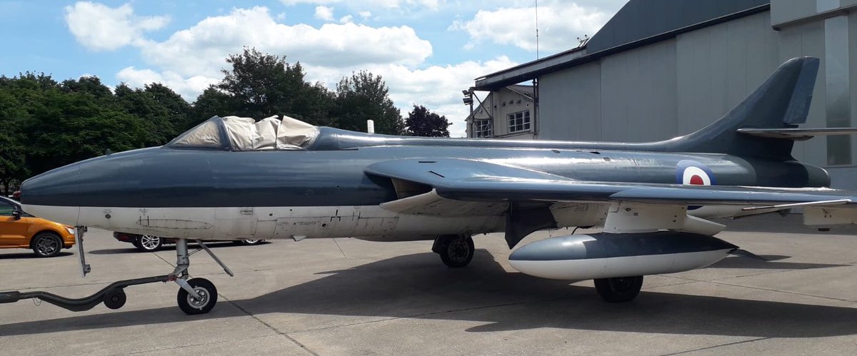 BritishJets's tweet image. After a very long couple of days here is our #Hunter #GA11 #WT806 in her #new #paint #looking #fresh. Well done to Ben and the team for putting in all the hard work. She her at @BruntyCWJ #CWJ19 Sunday 25th August 2019 @FlyPastEditor