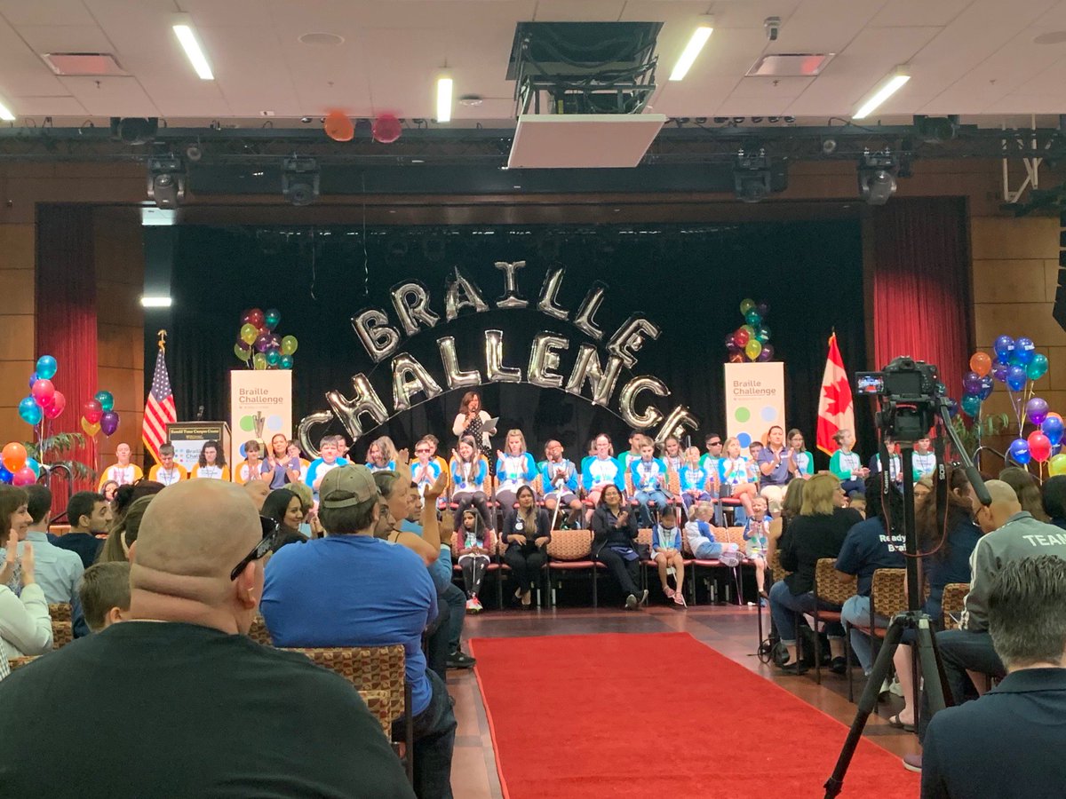 APHfortheBlind's tweet image. We're so proud of all the students here at National Braille Challenge who came to show off their braille literacy skills! Good luck everyone! #BrailleChallenge2019