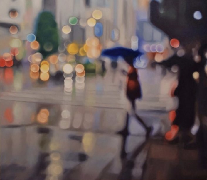 cestIaviie's tweet photo. Questi sono i quadri di Philip Barlow, è un artista che dipinge secondo la prospettiva delle persone miopi, in questo modo le persone con una buona vista possono capire come vedono le persone che invece hanno problemi senza occhiali https://t.co/dHp95PwshY