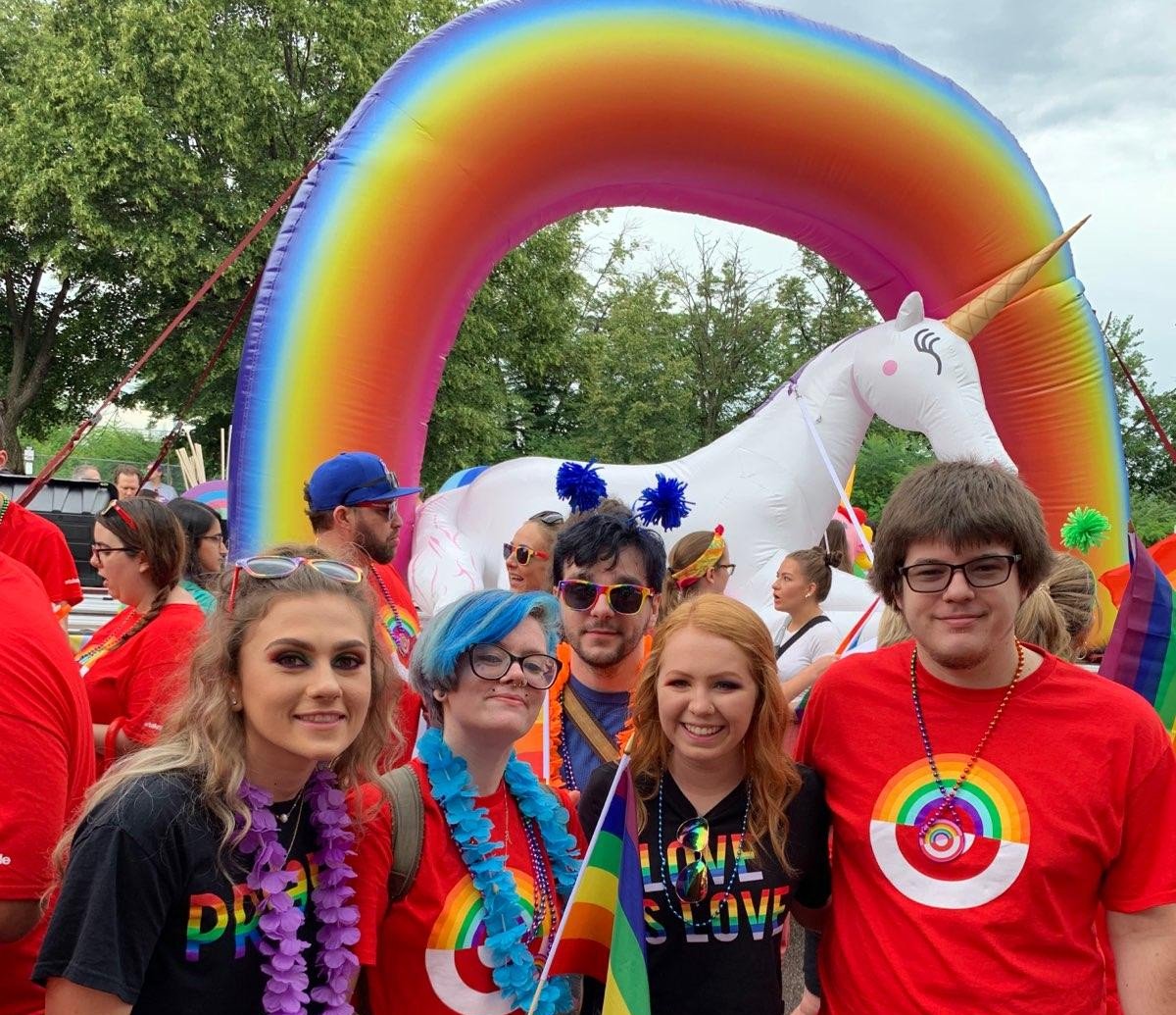 Meggie_LS's tweet photo. Some of T2557's team got to take part in Cincinnati's PRIDE festivities today! #WorkSomewhereYouLove #loveislove https://t.co/dAV2f9OwYT