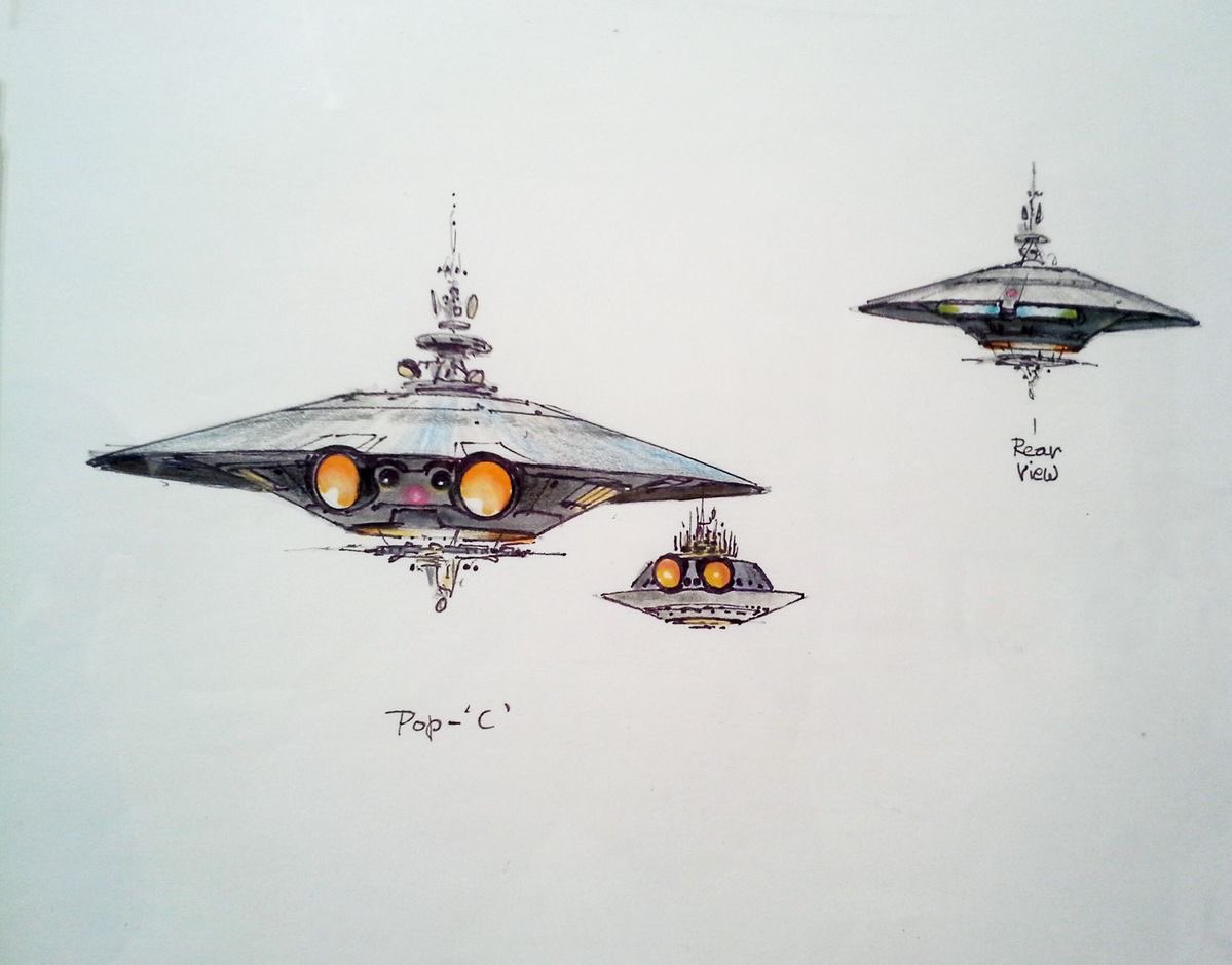 WeirdlandTales's tweet photo. Ralph McQuarrie concept art for *BATTERIES NOT INCLUDED (1987). https://t.co/tdO7haU2lu