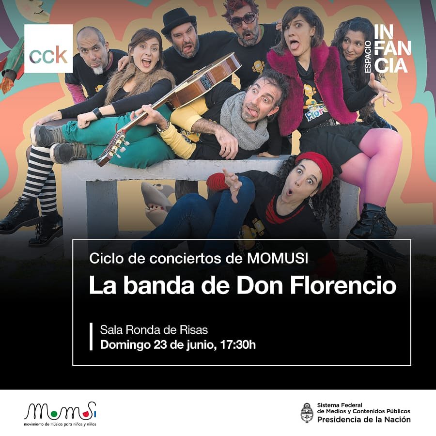 _MOMUSI's tweet photo. Mañana!!! Venite!!!!!
@ladonflorencio en el @elcckoficial
.

.  #salidas #papas #cck #niños #conciertos #ciclomusical #teatro #momusi #músicaparachicxs #niñas #mamas #sadres #caba #infantil #infancia https://t.co/xwNSm0PtPL