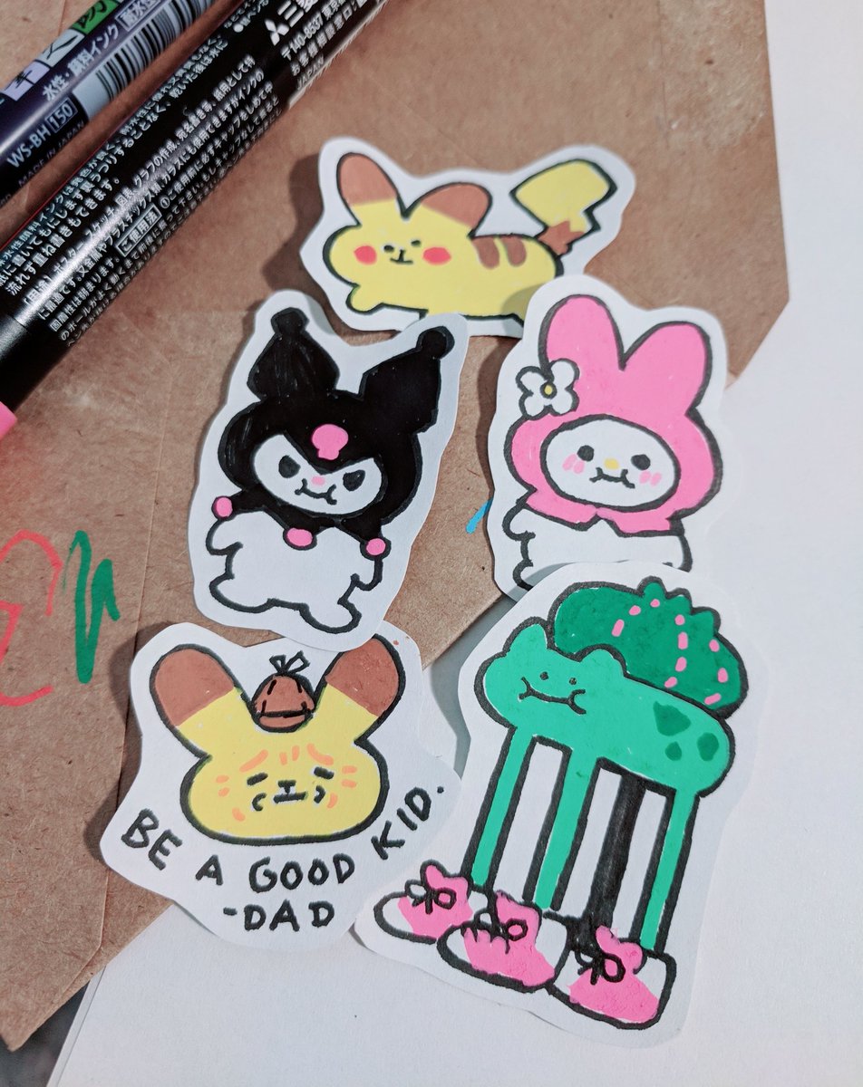 Did you know you can get cute handmade OOAK stickers like these from supporting my Kickstarter? Go check it out!! :3
https://t.co/ChcmgzBDdU