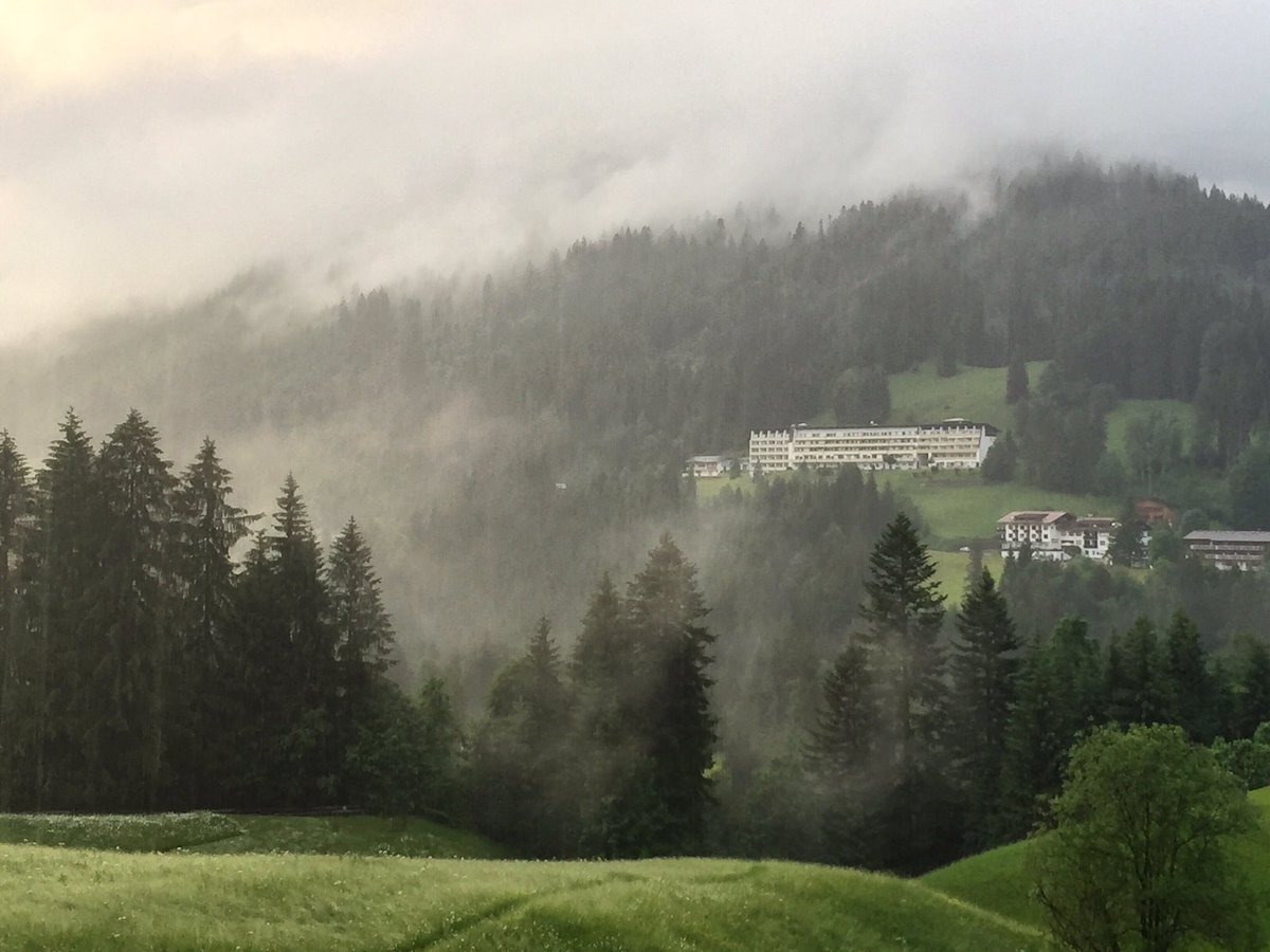 From the moment I saw this building I’ve wanted to take an eerie fog shot. Today was a good day :) #riezlern #fog #beautifulnature