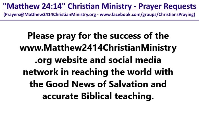 Matthew2414Com's tweet image. Facebook Prayer Group: Facebook.com/groups/Christi…

Email: prayers@matthew2414.info

Prayer Instagram Page: "Ask.Prayer" / Instagram.com/Ask.Prayer

#prayerhelp #prayerteam #prayerchain #prayerlink #prayerministry