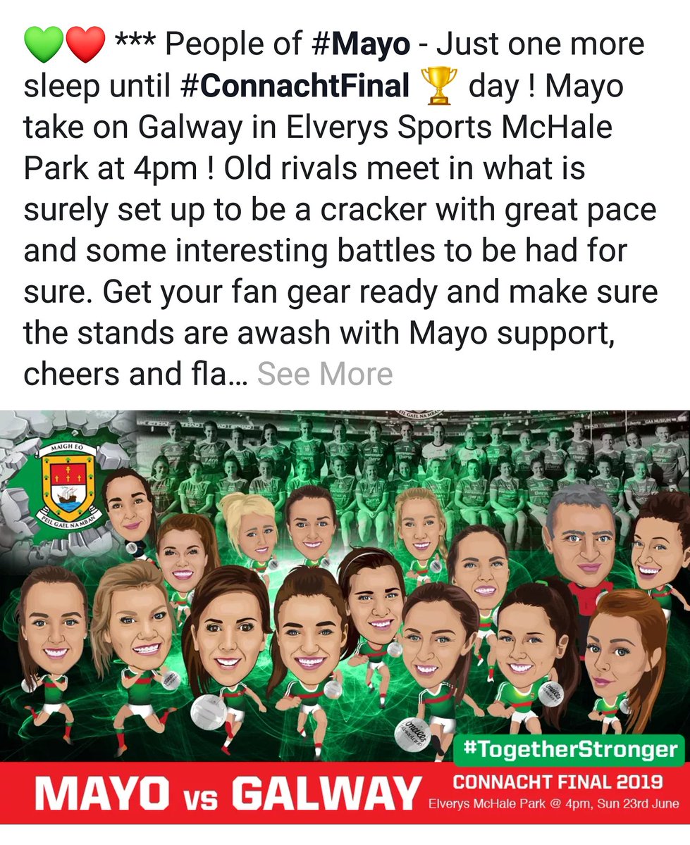Our u10s are very busy bees this weekend🐝💙.Fresh from their win at the Paddy Golden Blitz they are set to play at halftime of the Ladies Connaught Final tomorrow.We'd like to see lots of Westport support for the Mayo Senior team&amp;our u10 stars. Best of luck to all💚❤