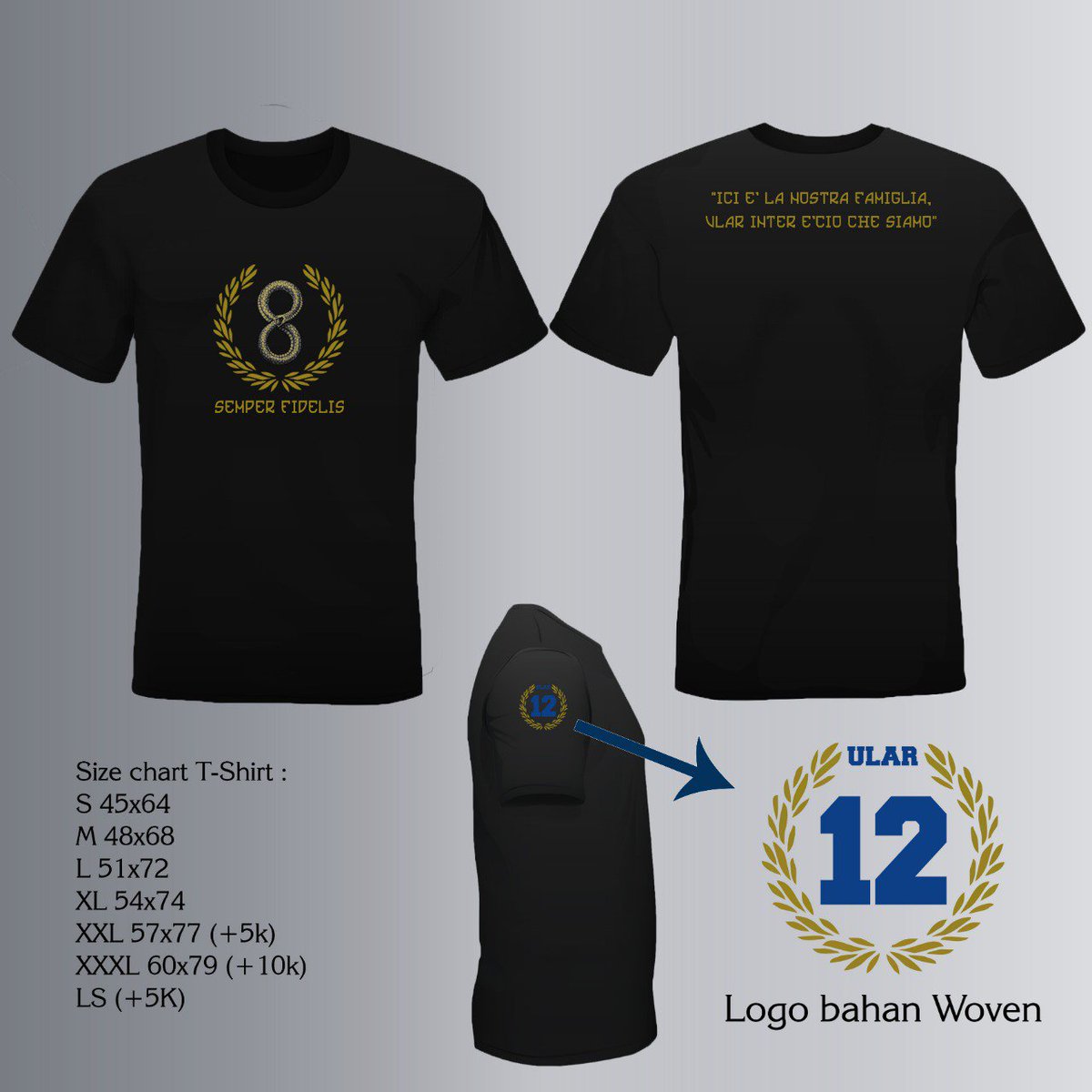 Open PO T SHIRT  <a href="/ULAR12INTER/">INTERISTI JAKARTA</a>
Member 100K Non member 120K
Pemesanan 22 juni sd 13 Juli 
Produksi 3 sd 4 minggu 
More info 082122271908 / Langsung klik bit.ly/2H3rEcg
Cc <a href="/InterClubIndo/">Inter Club Indonesia</a> <a href="/ICI_Store/">Official Merchandise</a>