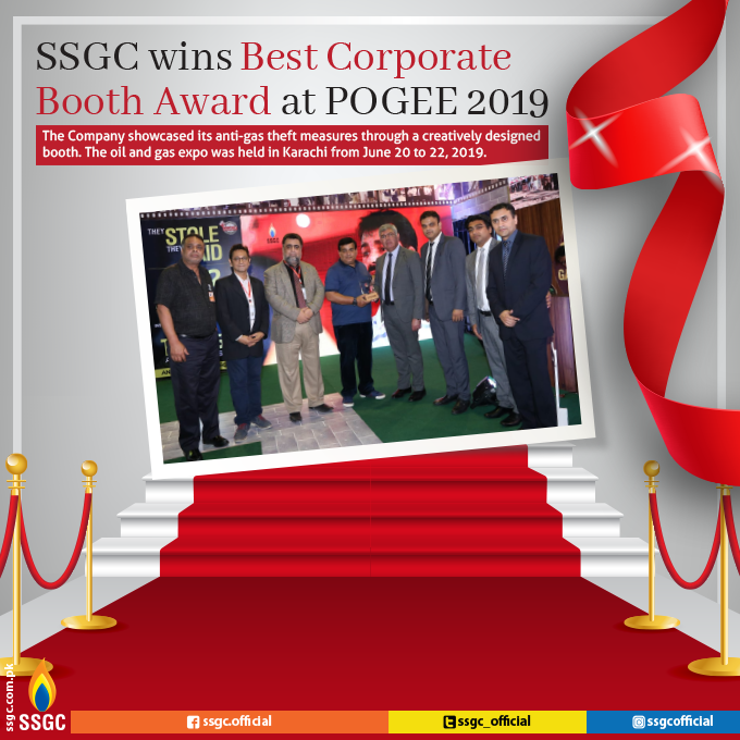 SSGC_Official's tweet photo. The Company won the Award for the 8th consecutive time. The Award was given to Shahbaz Islam, GM (HR and Corporate Communications) #SSGC by Amir Khanzada, MD #Pegasus Consultancy, the event organizers.
#Pogee2019 #Pogee #SSGCatPogee https://t.co/X7eSmhdcpg