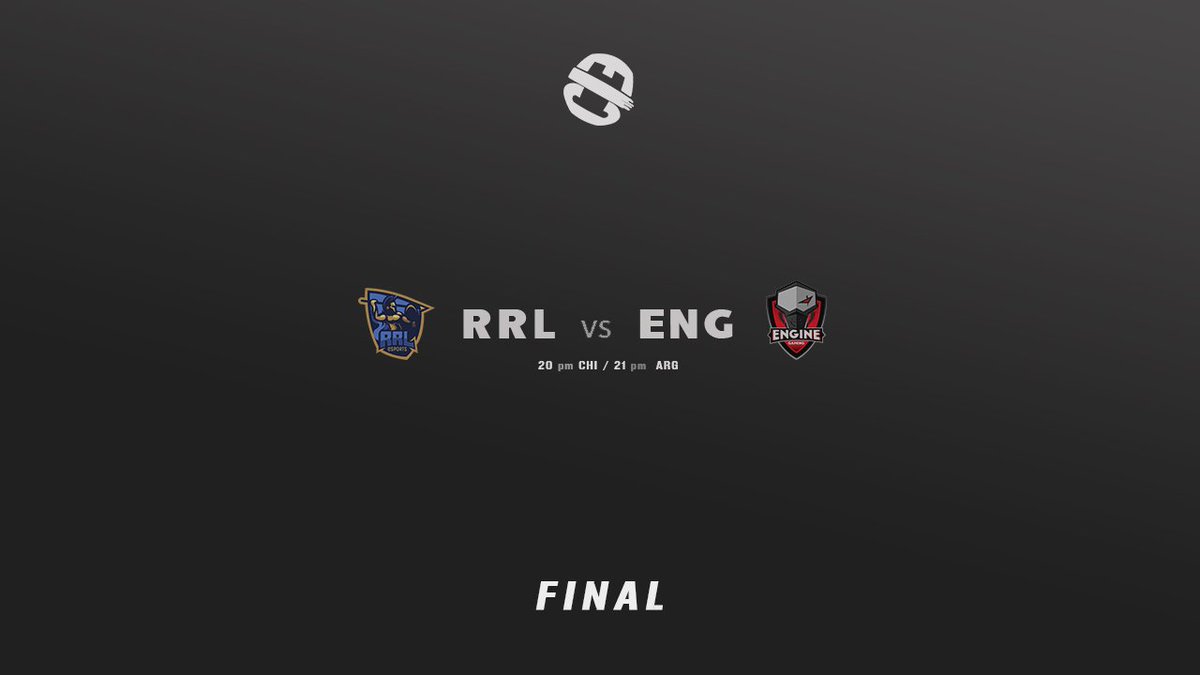 🗣| La final de la copa esta a nada de jugarse, veremos quien se coronara campeón??

⚔| <a href="/EngineCRGaming/">Engine Gaming CR</a>    vs   <a href="/RRL_eSports/">RRL eSports</a> 

 20:00 Hora🇨🇱
 21:00 hora🇦🇷

📽| <a href="/ElNugge/">Maximiliano Bordón</a>
