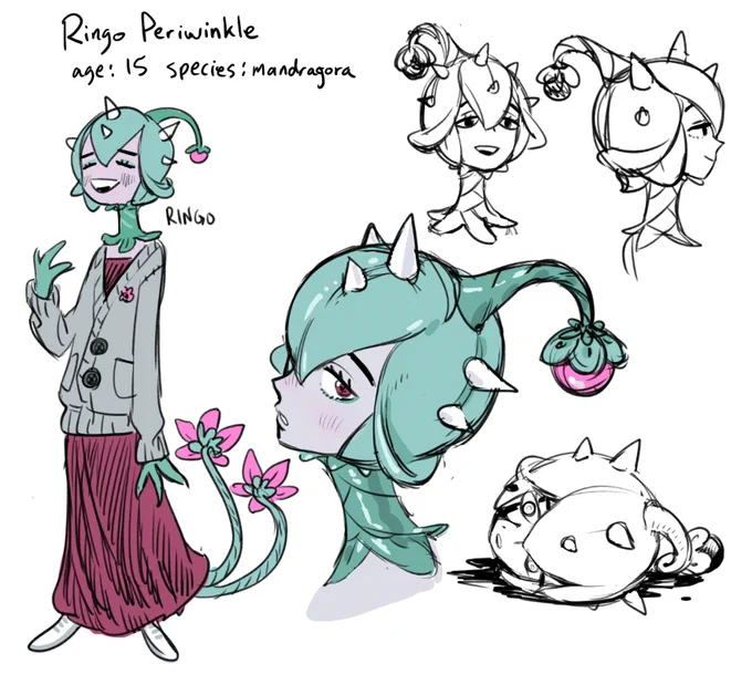 rough color of Ringo! I'm actually really happy w his design?? 