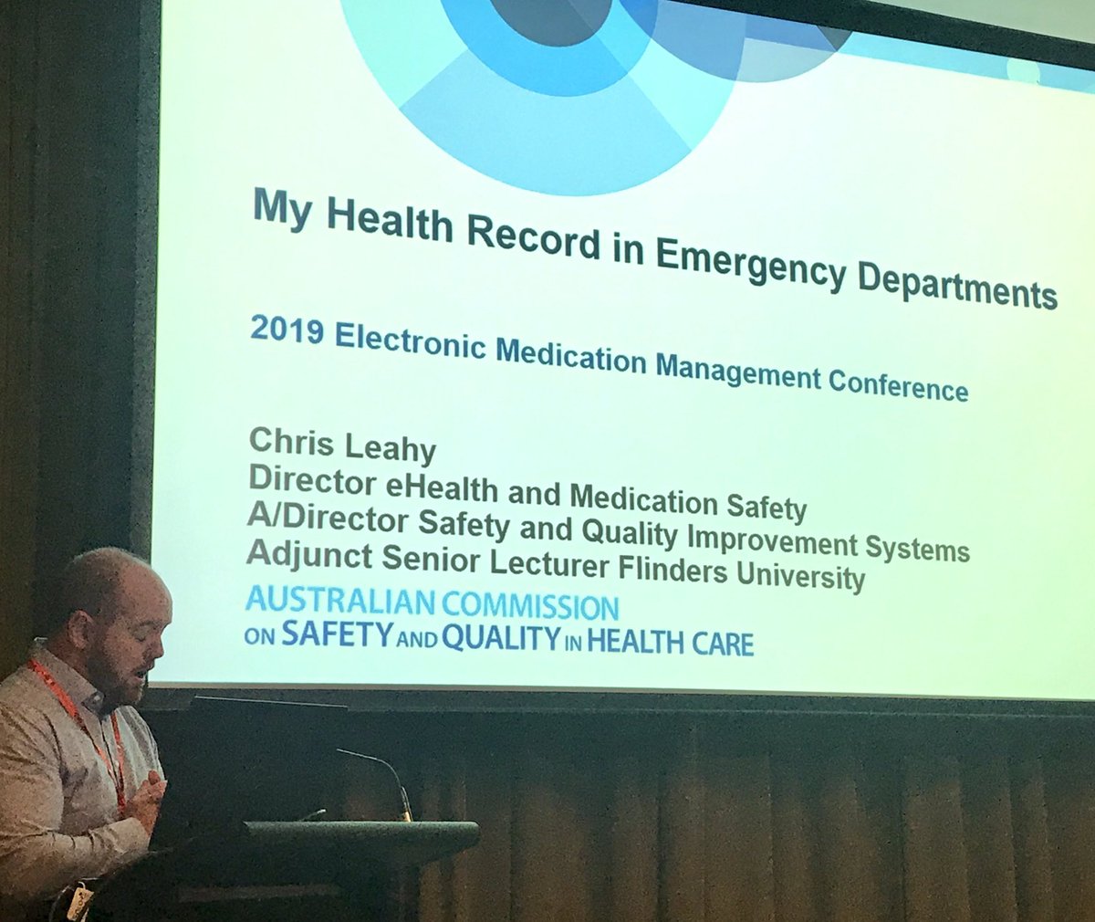 APharm68's tweet photo. A terrific and diverse program across two days at #SHPAEMM. Hereโs more on #MyHealthRecord and #clinicaluse evidence & research by Chris Leahy @ACSQHC https://t.co/jsFI9Fi8HH