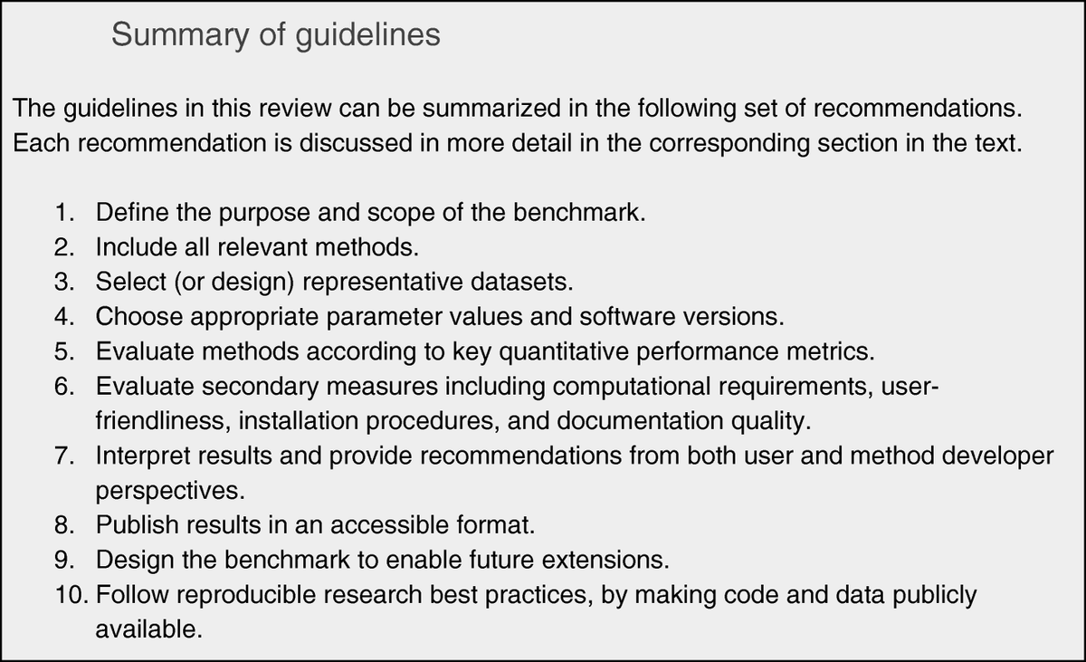 BioDecoded's tweet image. Essential guidelines for computational method benchmarking | Genome Biology
genomebiology.biomedcentral.com/articles/10.11…

#bioinformaitcs