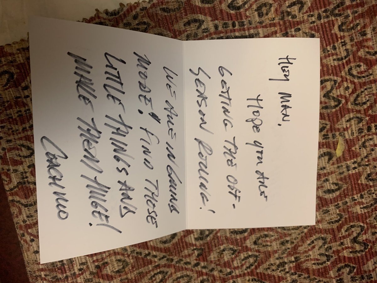 Thank you for this letter <a href="/coachmogridge/">Allen Mogridge</a> it really made my day and makes me want to work even harder for my dream of playing at the next level