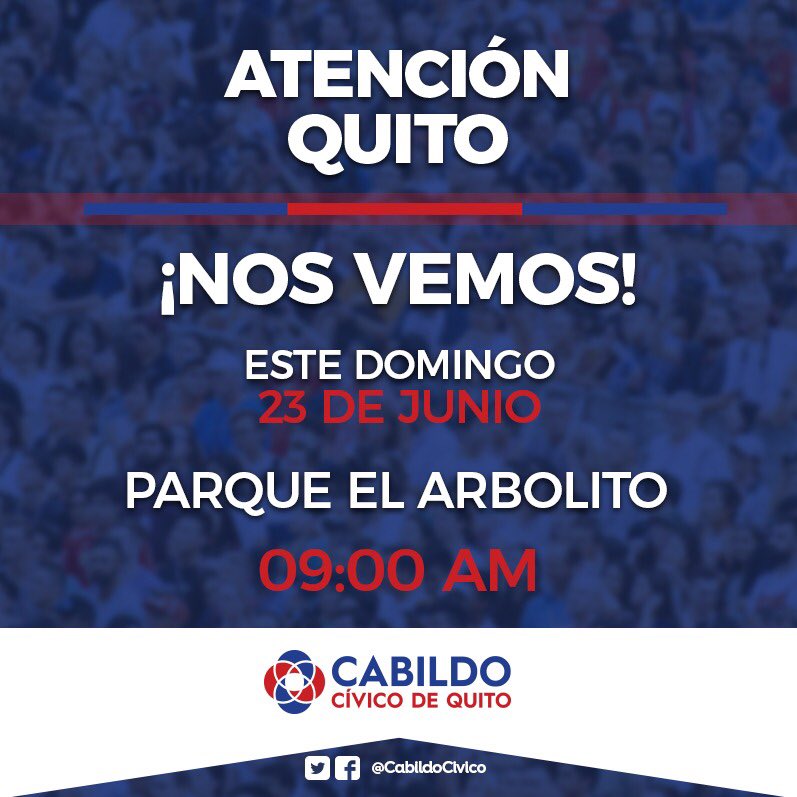 WilsonMerinoR's tweet photo. Mañana viviremos una jornada de civismo y amor por la ciudad. 
¡A #Quito lo hacemos todos! https://t.co/8P7mEv63gr