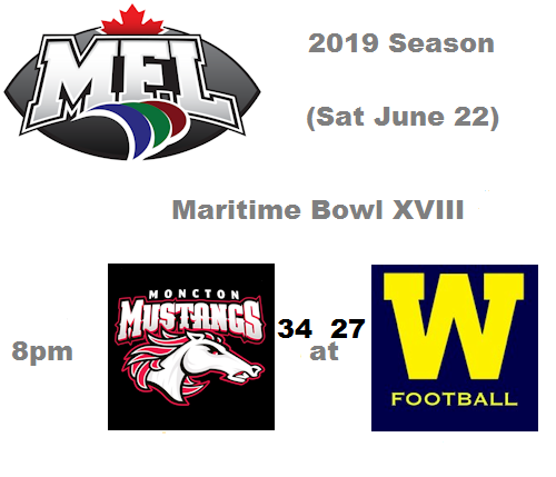 The 2019 Maritime Football League (MFL) Maritme Bowl XVIII Champions
.
Moncton Mustangs
.   #maritimefootballleague #MFL #2019season #2019kickoff #MonctonMustangs #2019MFLSeasonFinals #RoadToTheMaritimeBowlXVIII #2019MFLFinals #MaritimeBowlXVIII #2019MFLChampionship #Championship