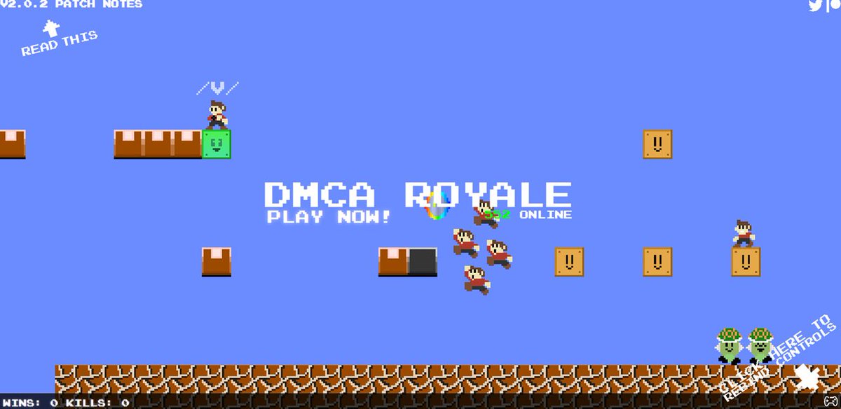 Automaton オートマトン ニュース ファンメイドゲーム マリオロイヤル が Dmca Royale に改名し再出発 76人で戦う無料横スクバトルロイヤル T Co Psnyycbtnn