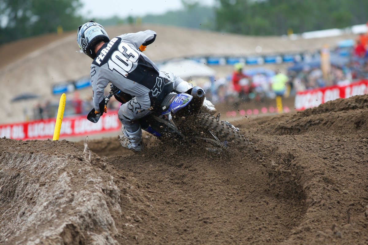 yamaharacingcom's tweet photo. .@MonsterEnergy Yamaha Factory Racing Team's Barcia and Ferris tackle tough conditions to score another top 10
#Yamaha #bLUcRU #VictoryZone #ProMotocross #ThisIsMoto #FloridaMX https://t.co/lIylfjkbSk