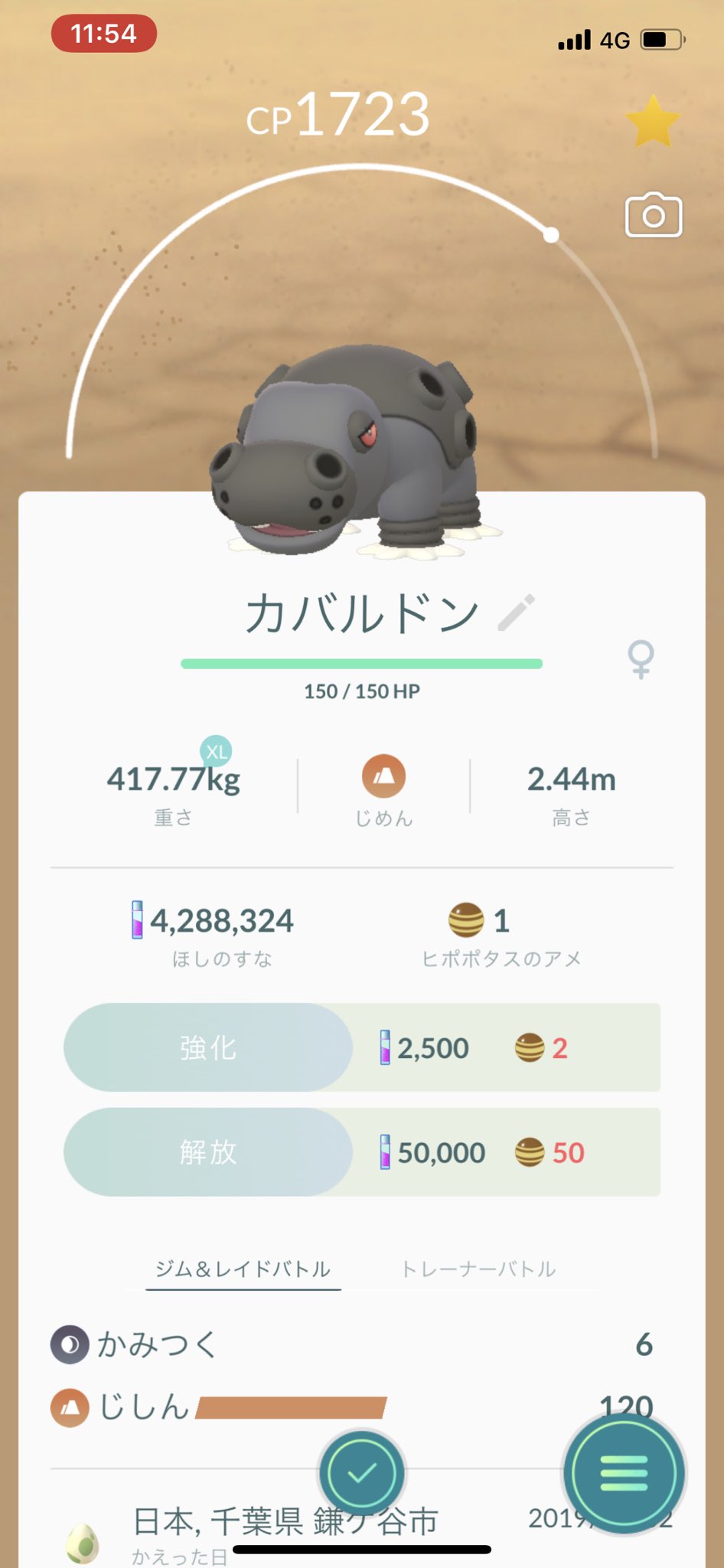 猫の飼い主 ポケモンgo カバルドンのオスとメスがそろった T Co Sejzojeumq Twitter