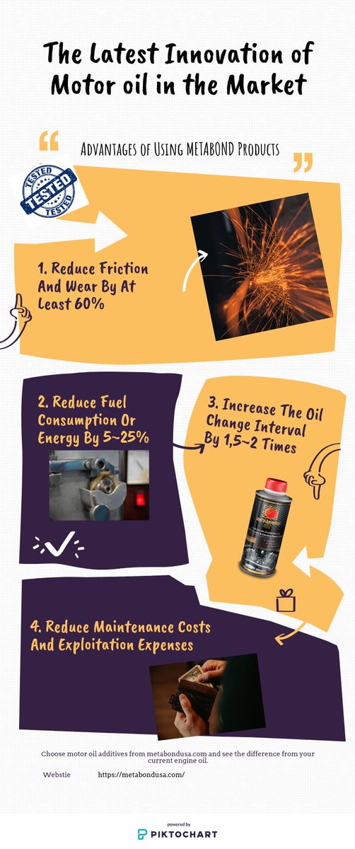 LauriceAnderson's tweet photo. Choose motor oil additives from https://t.co/HPpkmy11bZ and see the difference from your current engine oil.   

#lubricant, #oil, #metabond, #motoroil, #additives #trucks #car https://t.co/u8lgsmDhTD
