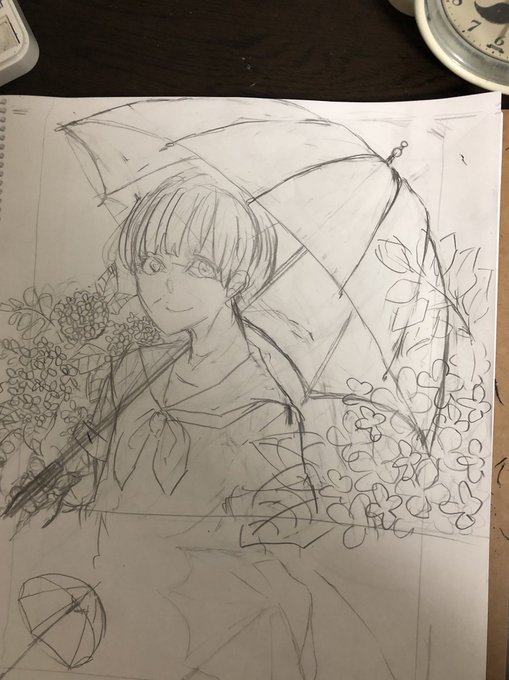 次は雨っぽいの描きたいんだ
6月中にできるかね!!! 