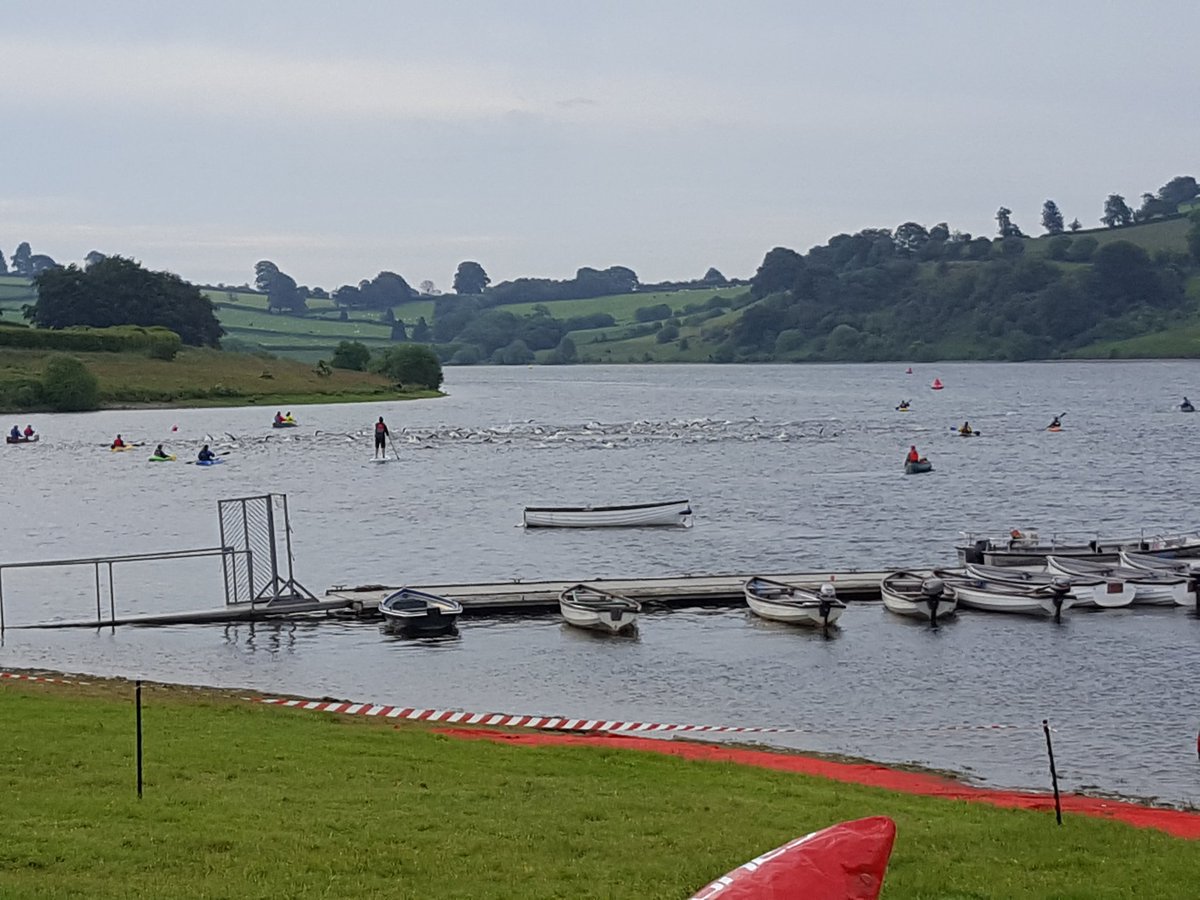 EUtgren's tweet photo. 15C and loving the calm water, @immortalsport half ironman #wimbleball now well on the way! https://t.co/l535nyfyM1
