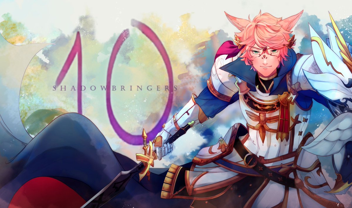 MishheKHT's tweet photo. im actually like a day late but T_T i still wanted to post it because i'm still soooo excited for shadowbringers!!!!!!!  #ffxivshbcountdown https://t.co/nzpqiwGH5u